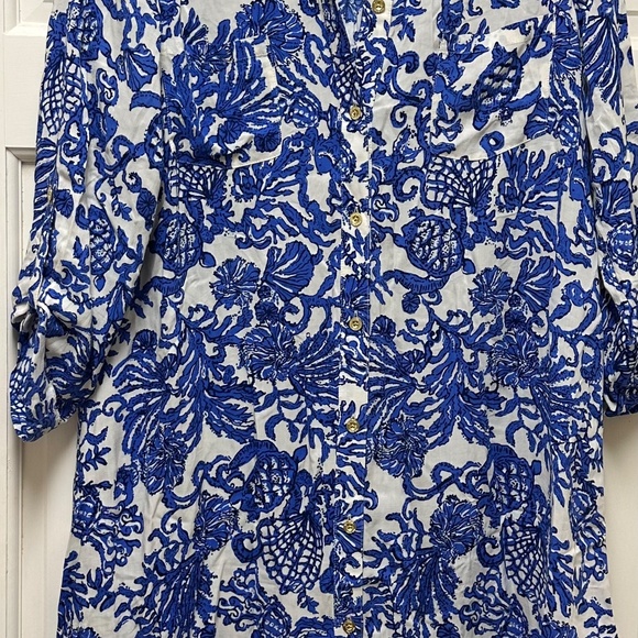 Lilly Pulitzer Deeper Coconut Swim Coverup - Picture 4 of 4